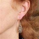 Filigree Crystal Teardrop Earring